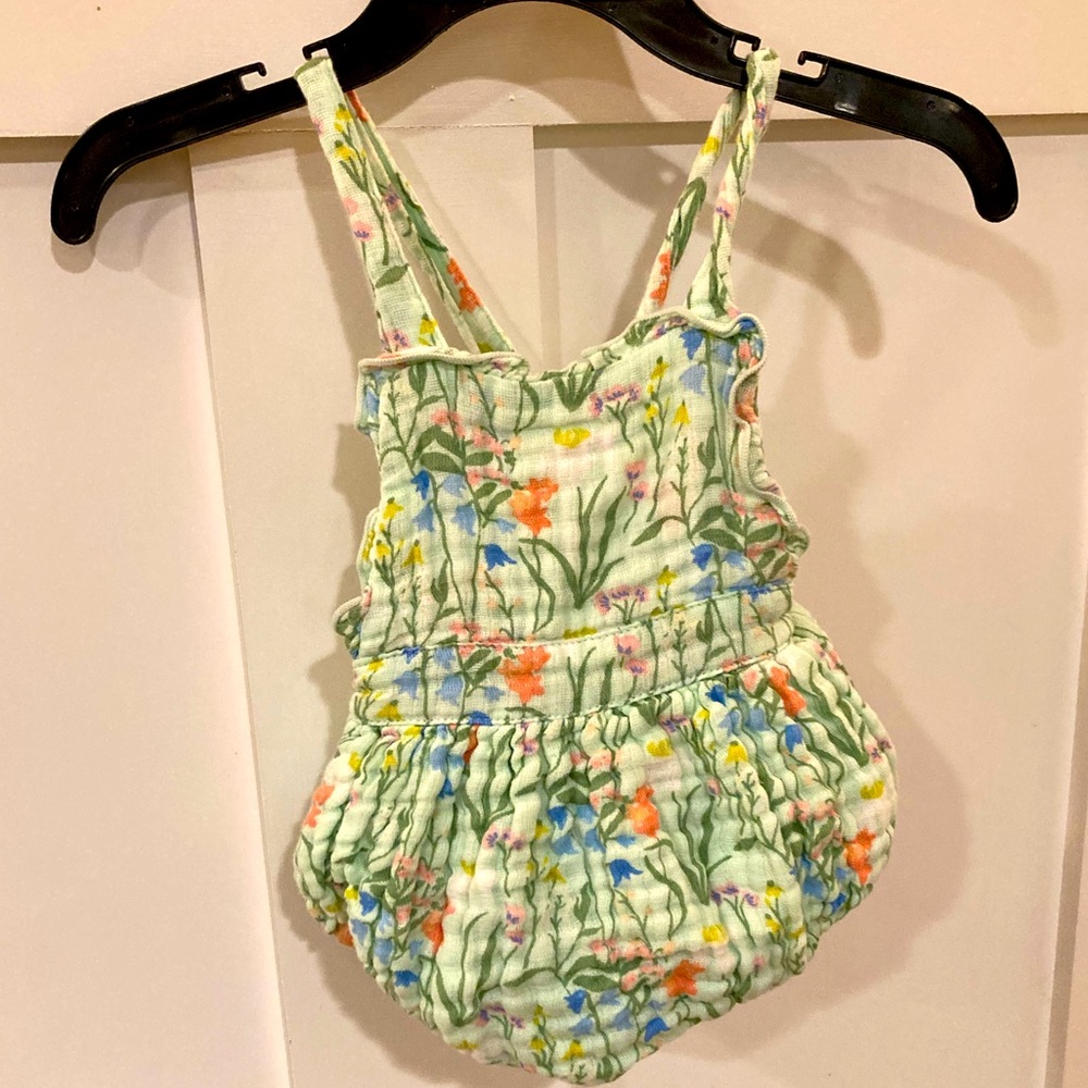 NWOT Angel Dear 0-3 month Smocked Sunsuit